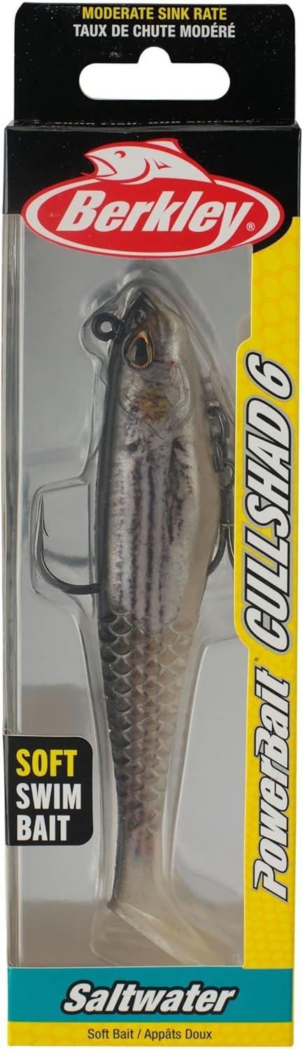 imageBerkley PowerBait Saltwater PreRigged Cullshad Fishing Soft BaitMullet