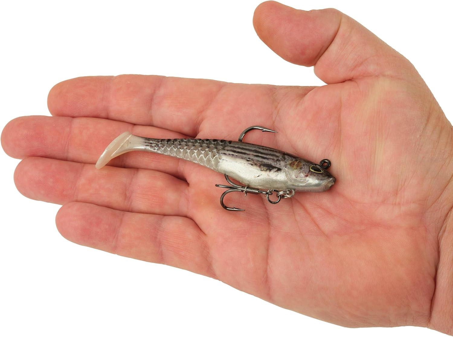 imageBerkley PowerBait Saltwater PreRigged Cullshad Fishing Soft BaitMullet