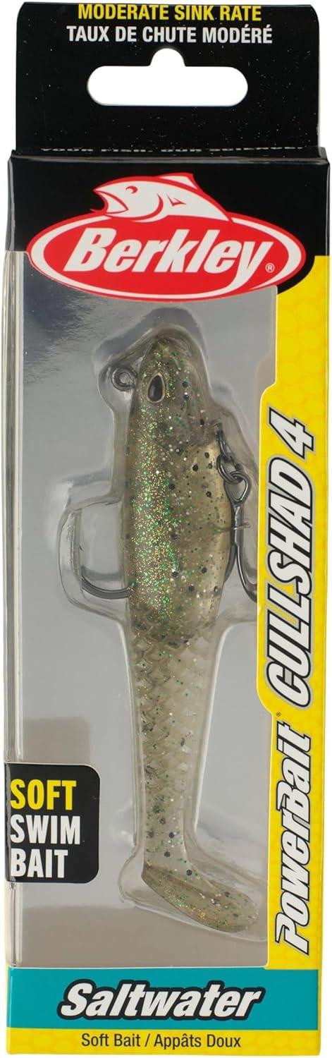 imageBerkley PowerBait Saltwater PreRigged Cullshad Fishing Soft BaitSilver Flash