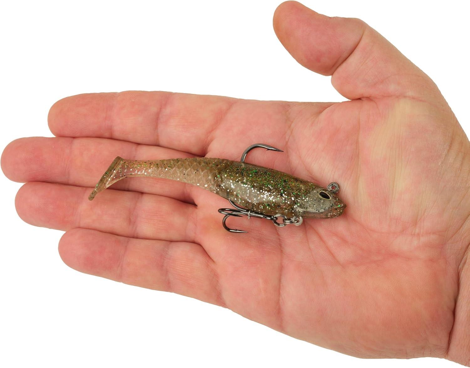 imageBerkley PowerBait Saltwater PreRigged Cullshad Fishing Soft BaitSilver Flash