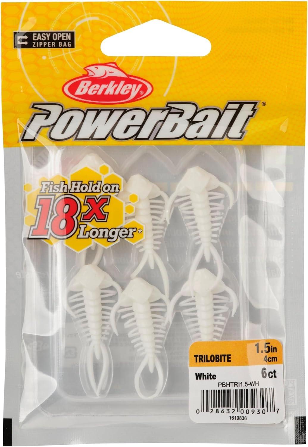 imageBerkley PowerBait Trilobite Fishing Soft BaitWhite