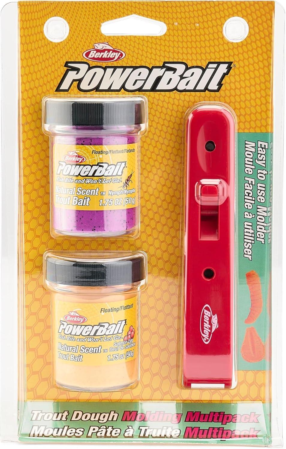 imageBerkley PowerBait Trout Fishing Dough BaitPeach Grape Multipack