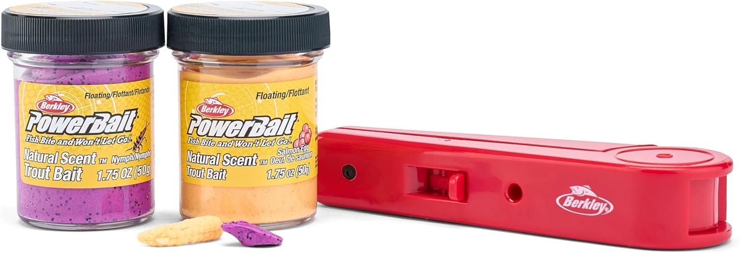imageBerkley PowerBait Trout Fishing Dough BaitPeach Grape Multipack