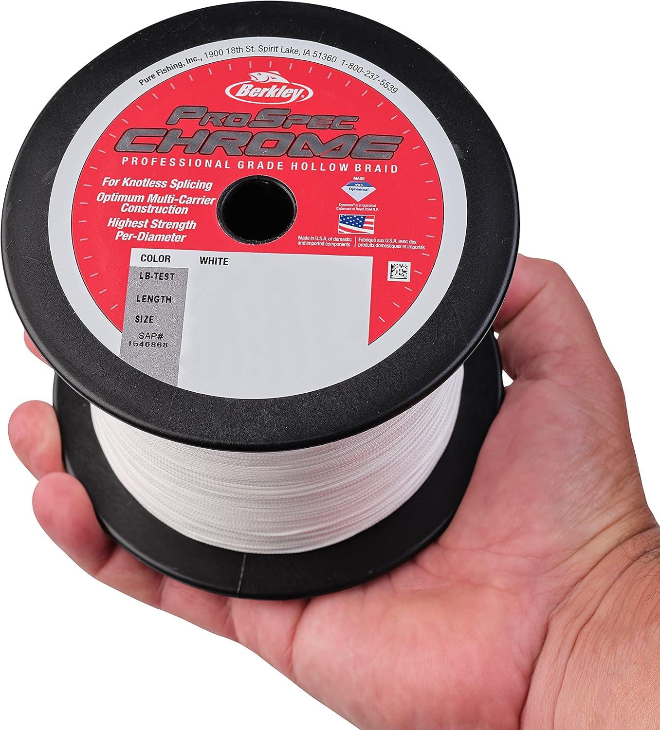 imageBerkley ProSpec Chrome 5x20 Metered Saltwater Braid Fishing Line500yd 457m