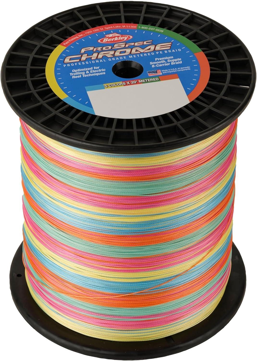 imageBerkley ProSpec Chrome Braid Fishing Line5Color Metered