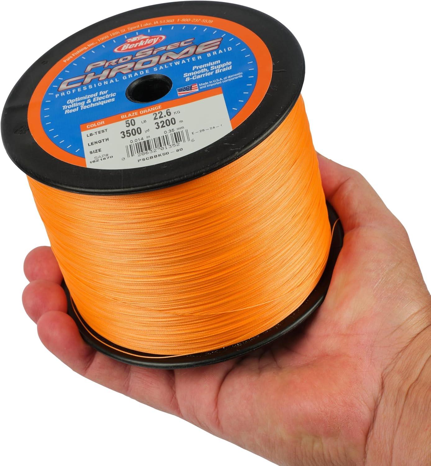 imageBerkley ProSpec Chrome Braid Fishing LineBlaze Orange