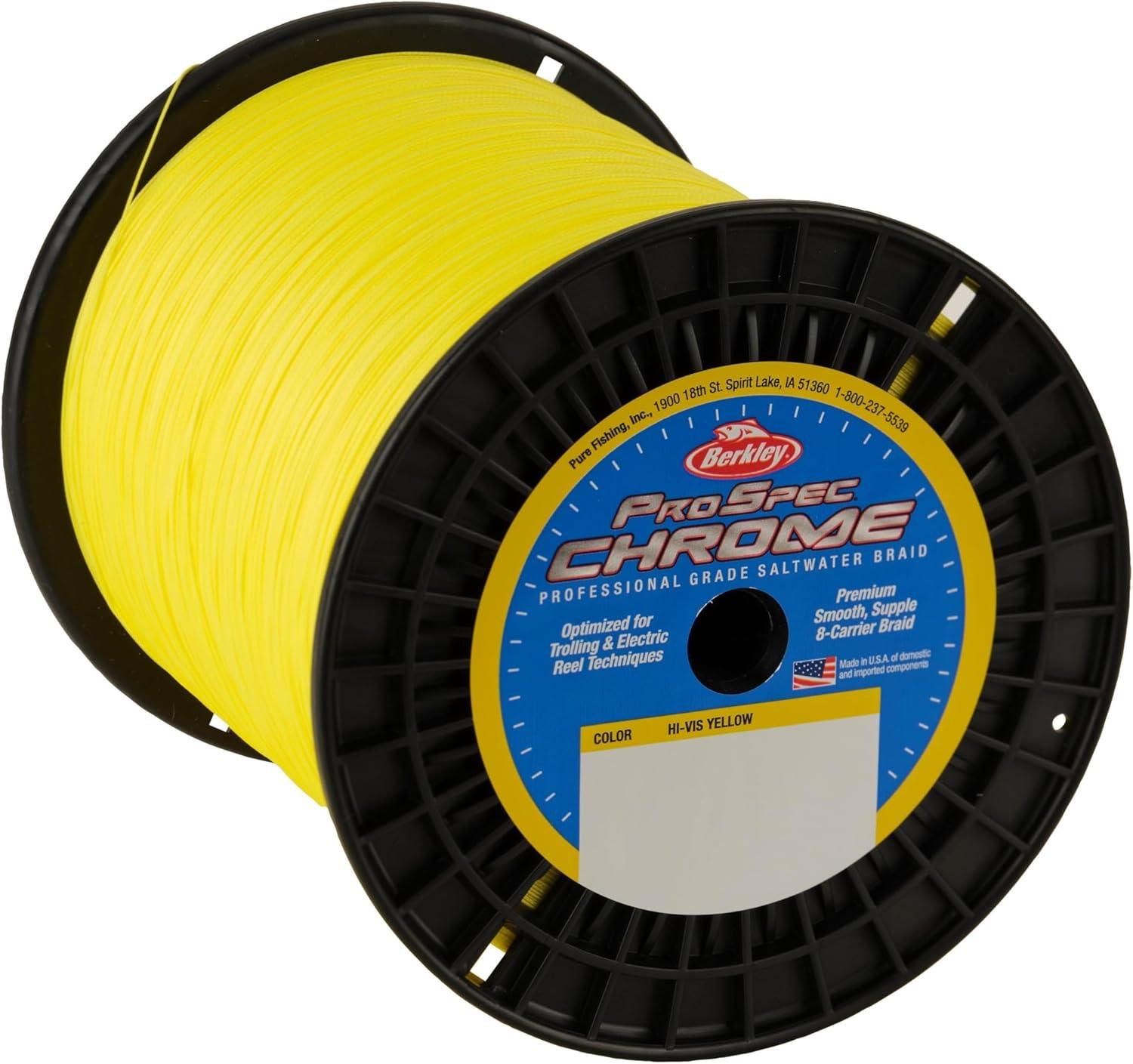 imageBerkley ProSpec Chrome Braid Fishing LineHiVis Yellow