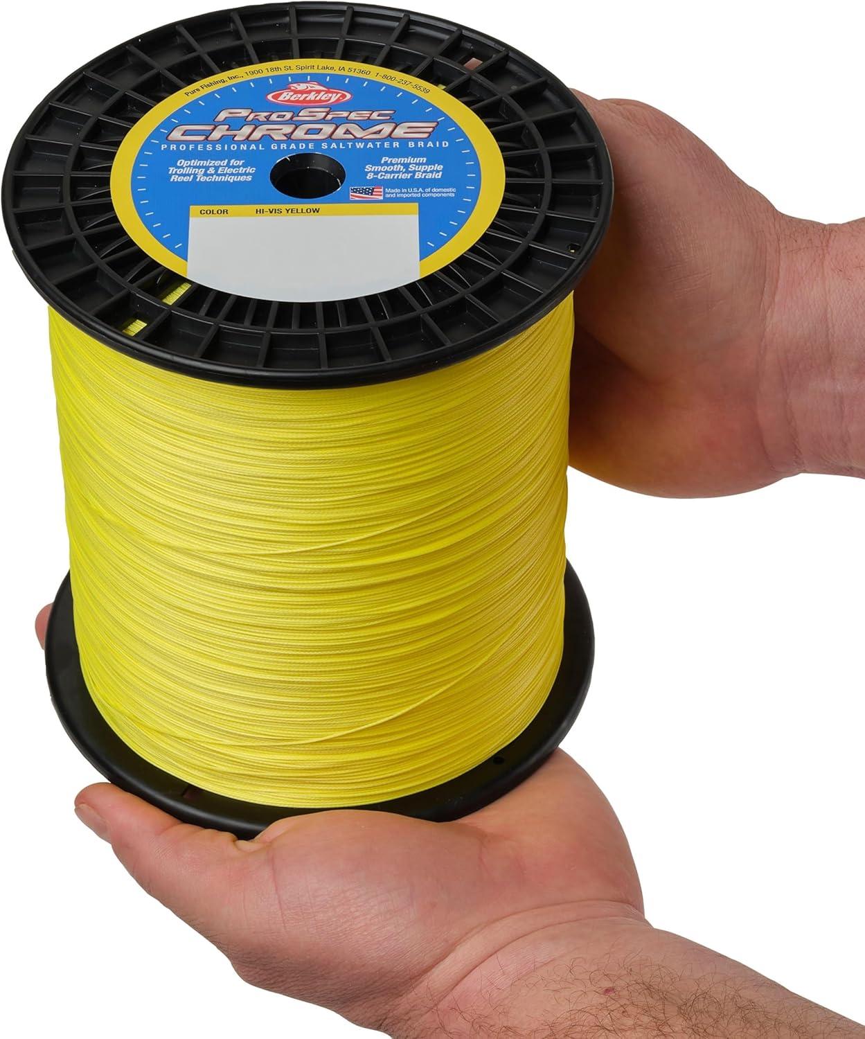 imageBerkley ProSpec Chrome Braid Fishing LineHiVis Yellow