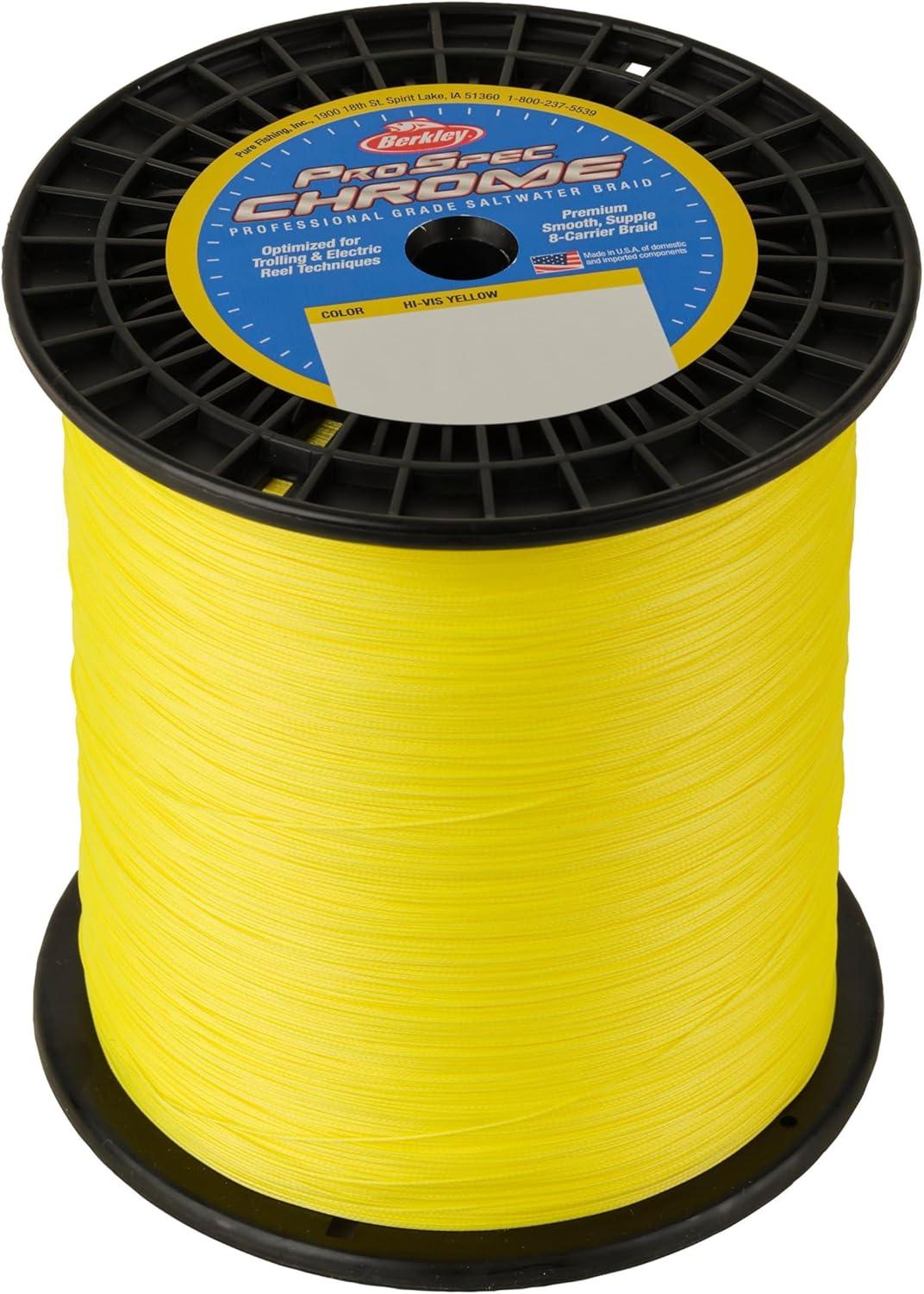 imageBerkley ProSpec Chrome Braid Fishing LineHiVis Yellow