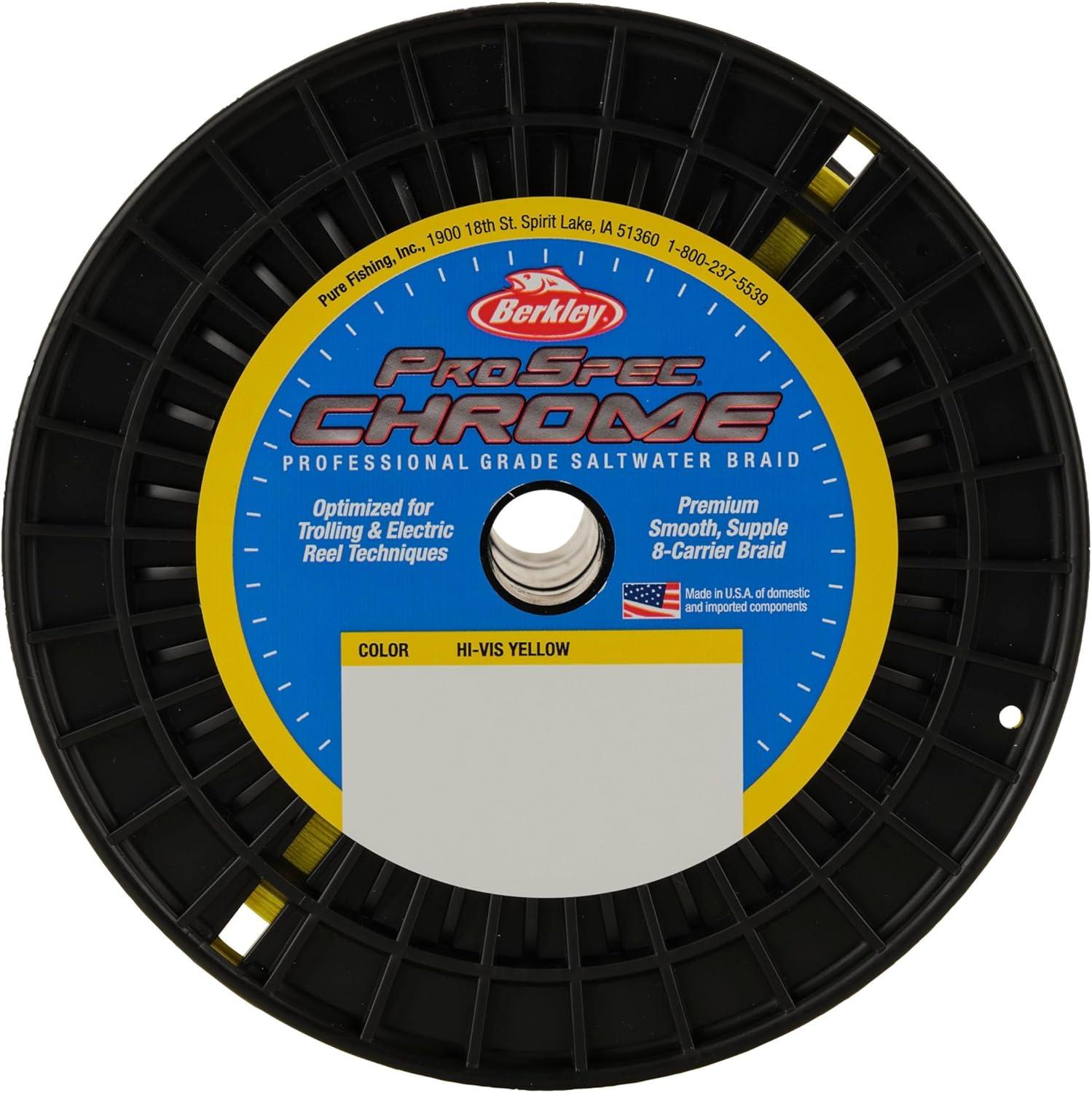 imageBerkley ProSpec Chrome Braid Fishing LineHiVis Yellow