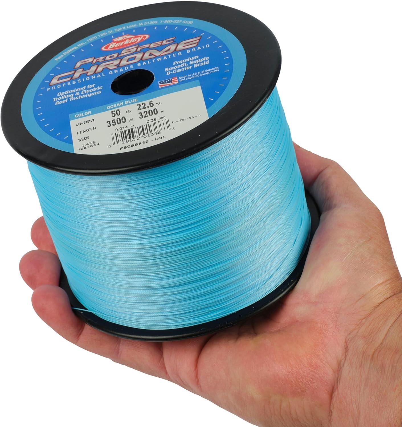 imageBerkley ProSpec Chrome Braid Fishing LineOcean Blue