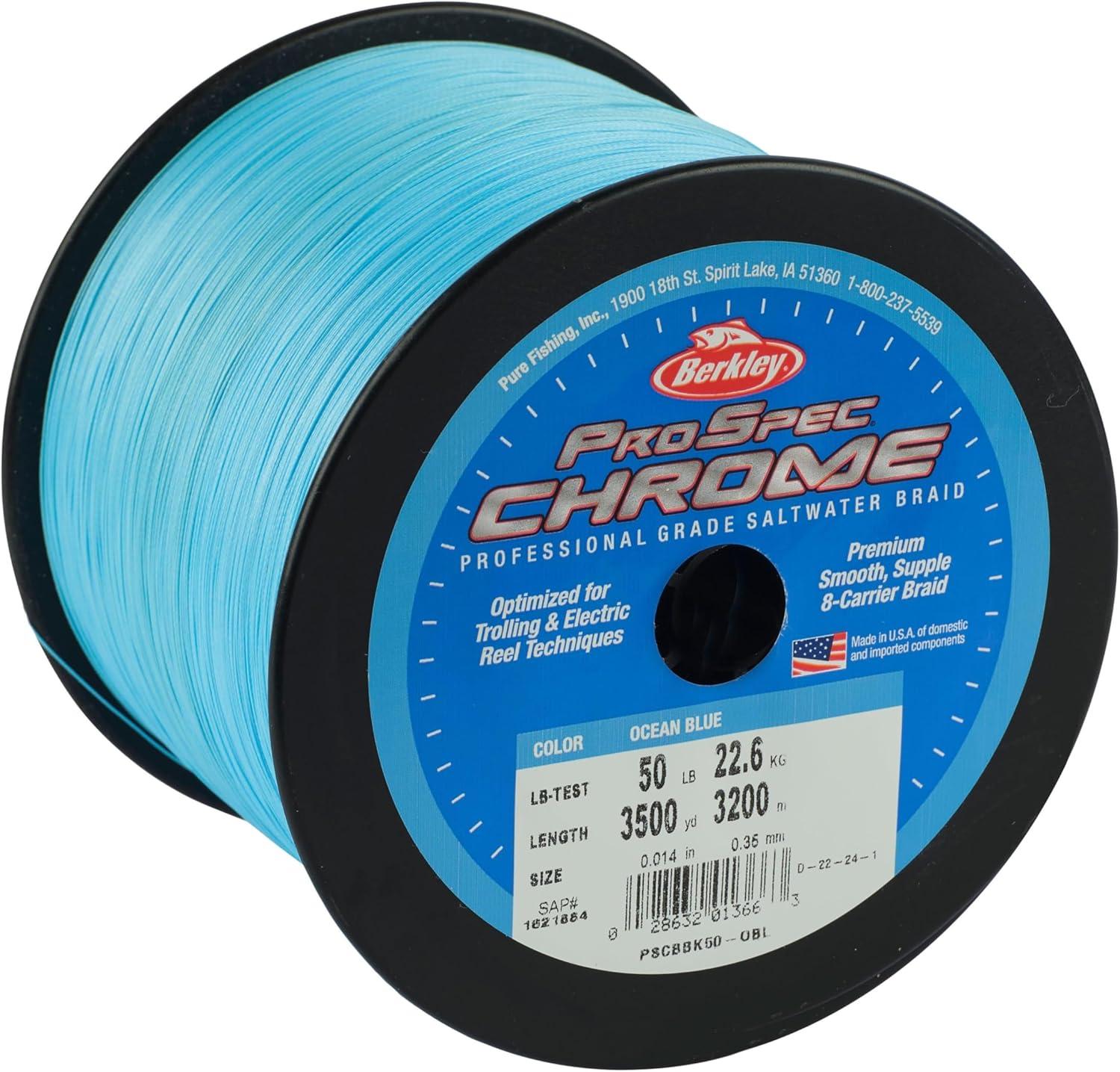 imageBerkley ProSpec Chrome Braid Fishing LineOcean Blue