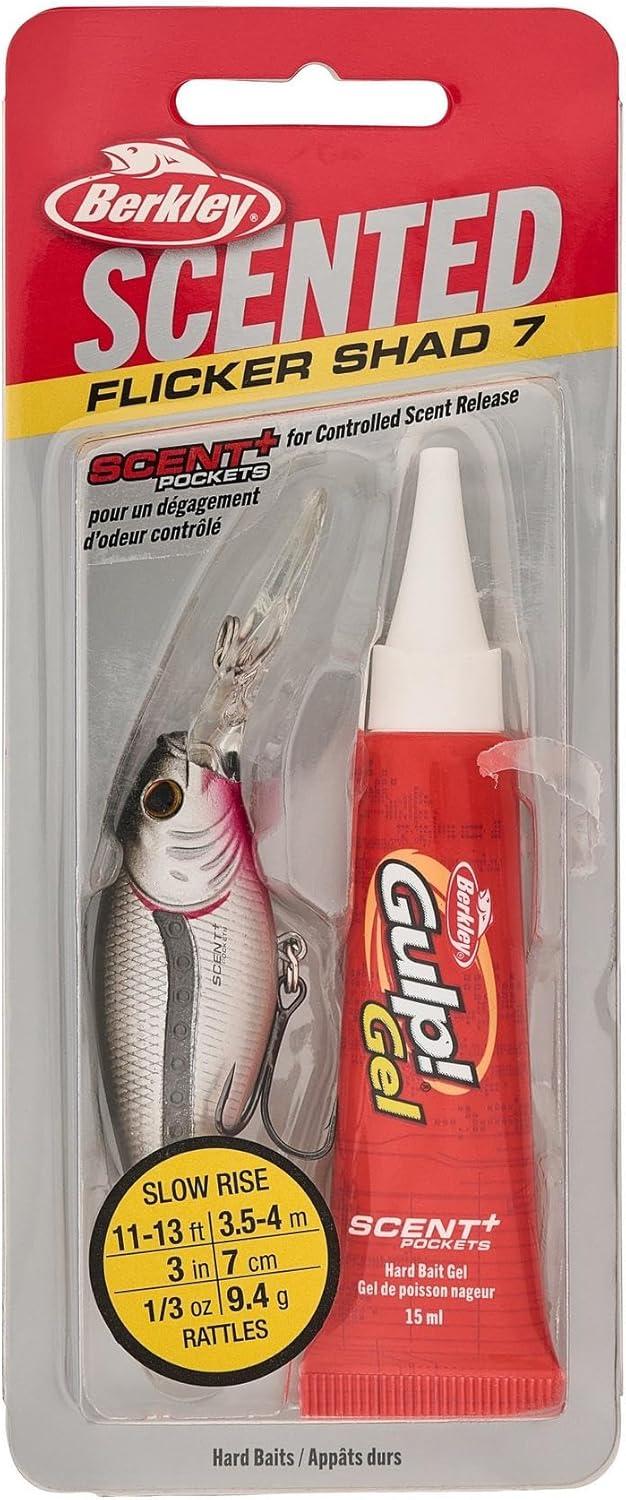 imageBerkley Scented Flicker Shad Fishing Hard BaitBlack Silver