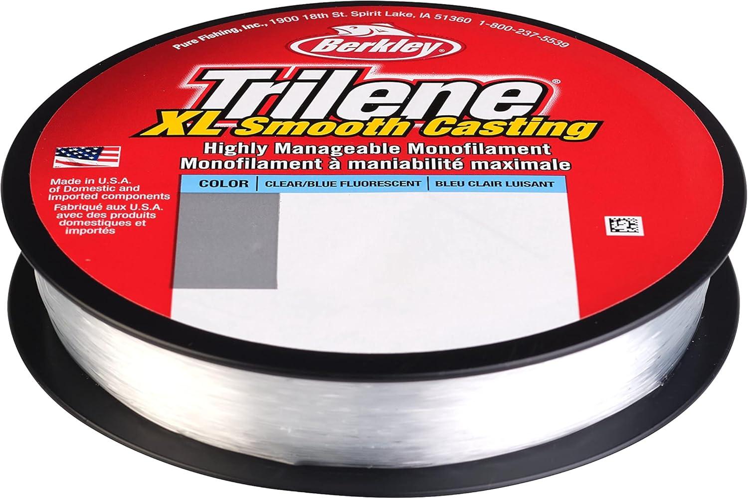 imageBerkley Trilene XL Monofilament Fishing LineFluorescent ClearBlue
