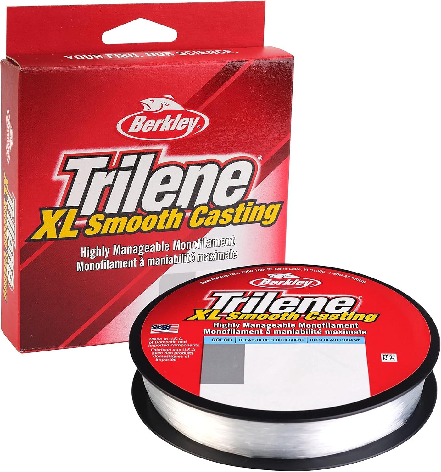 imageBerkley Trilene XL Monofilament Fishing LineFluorescent ClearBlue