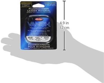 imageBerkley Vanish Fluorocarbon Fishing LineLeader MaterialClear Leader Coil