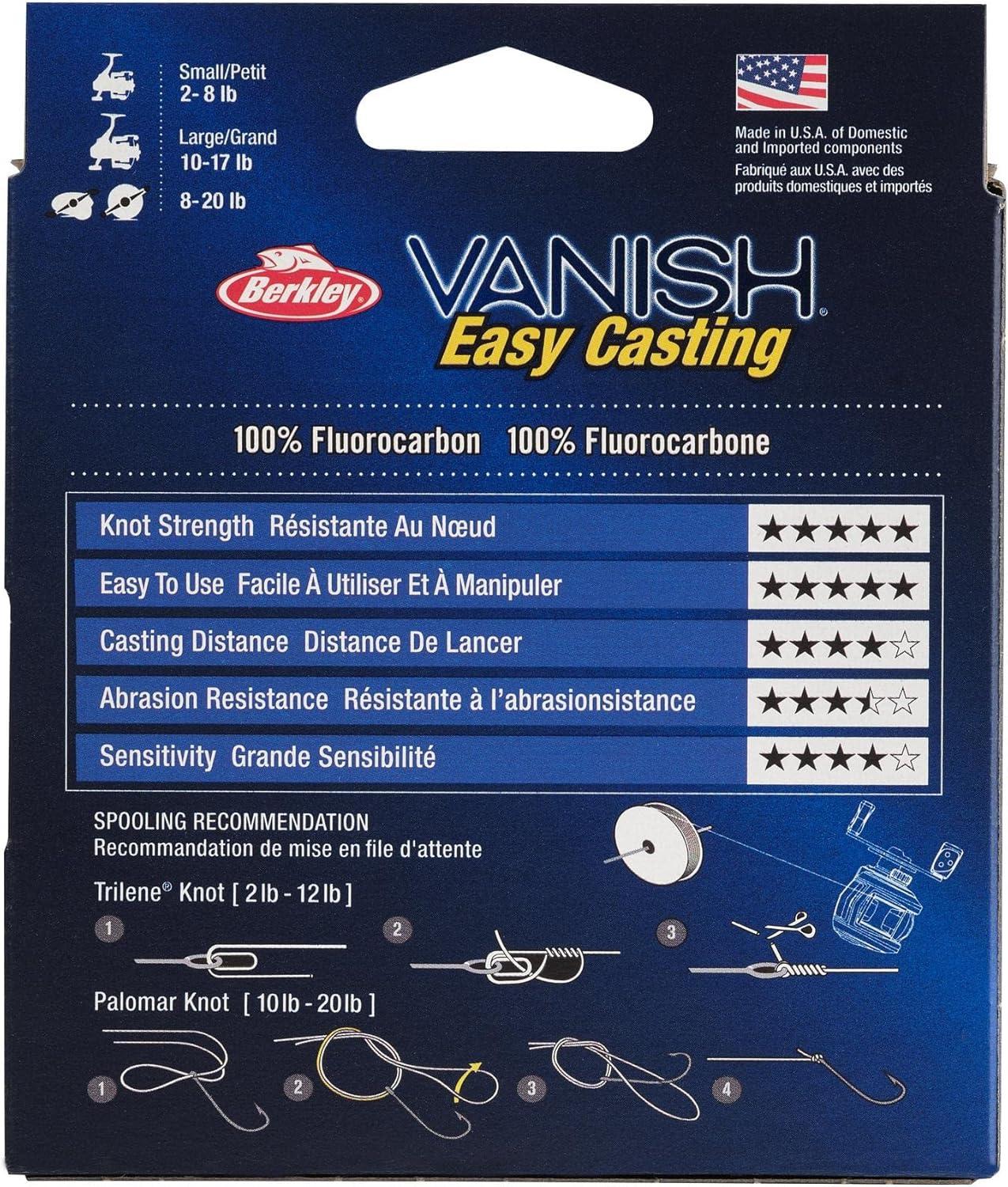 imageBerkley Vanish Fluorocarbon Fishing LineLeader MaterialClear Vanish