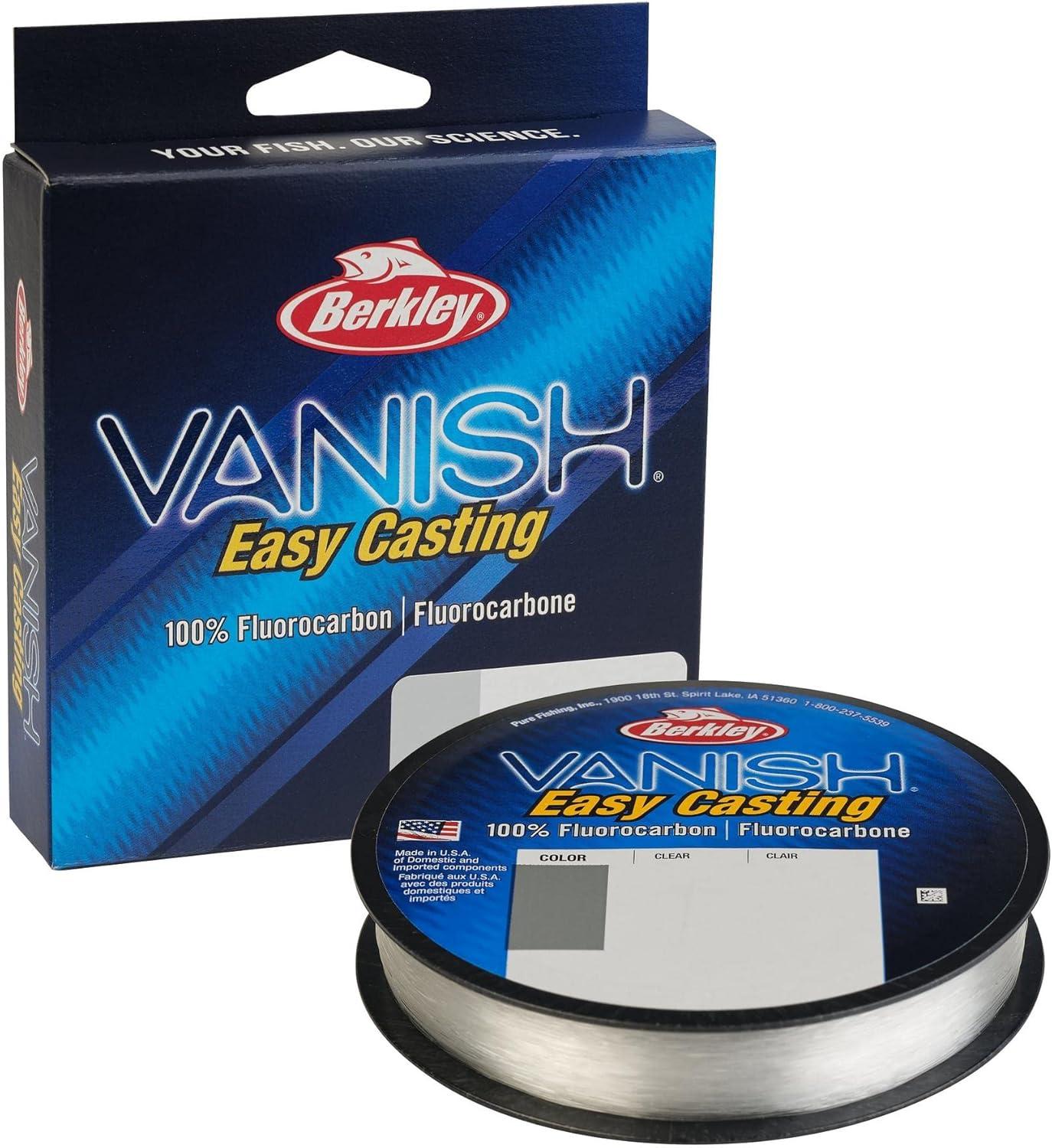 imageBerkley Vanish Fluorocarbon Fishing LineLeader MaterialClear Vanish
