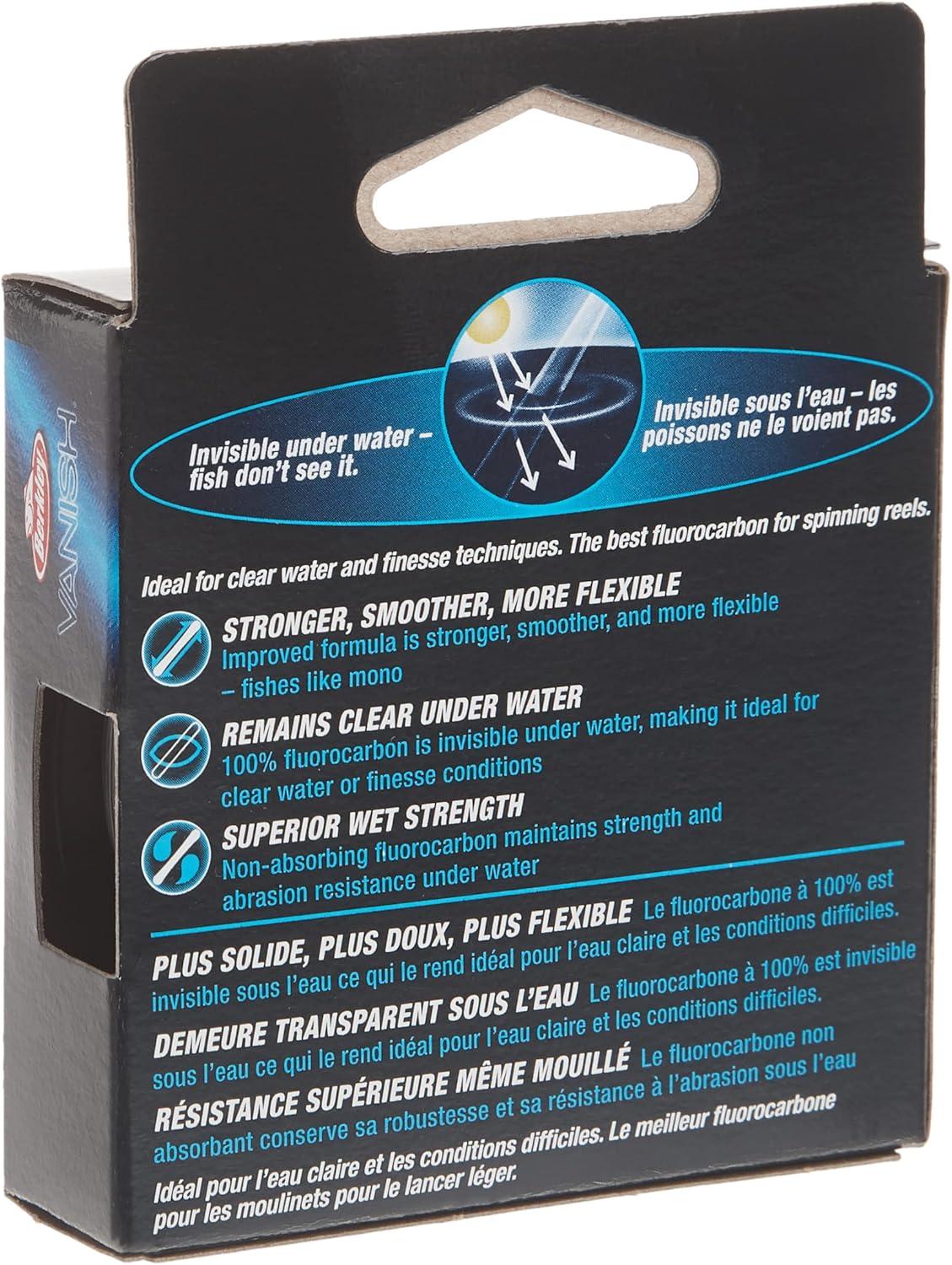 imageBerkley Vanish Fluorocarbon Fishing LineLeader MaterialClear Vanish