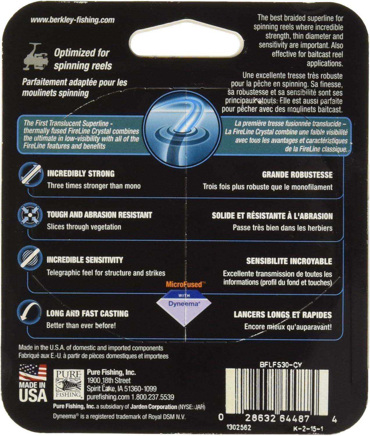 imageBerkleyBerkley FireLine Ultra 8 Fishing Line 125 Yards 6Pound CrystalCrystal Old