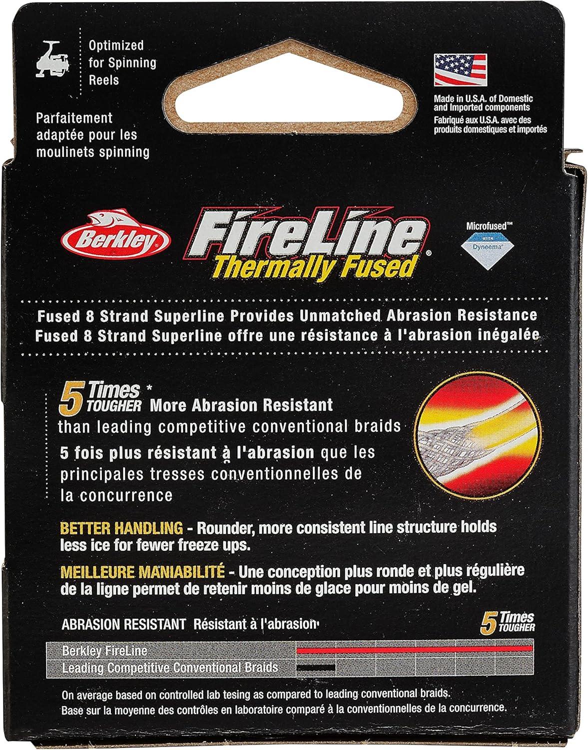 imageBerkleyBerkley FireLine Ultra 8 Fishing Line 125 Yards 6Pound CrystalFlame Green New