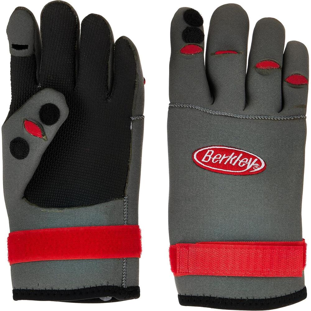 imageBerkley BTNFGG NEOPENE FISH GRIP GLOVES Neoprene Fishing Gloves Grey