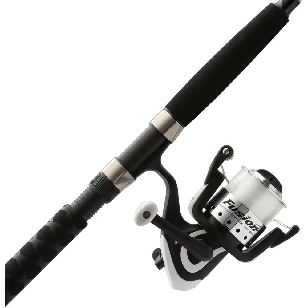 imageBerkley Fusion Spinning Reel and 7 Fishing Rod Combo 2 Ball Bearings with Lightweight Graphite Reel Body 2Piece Rod