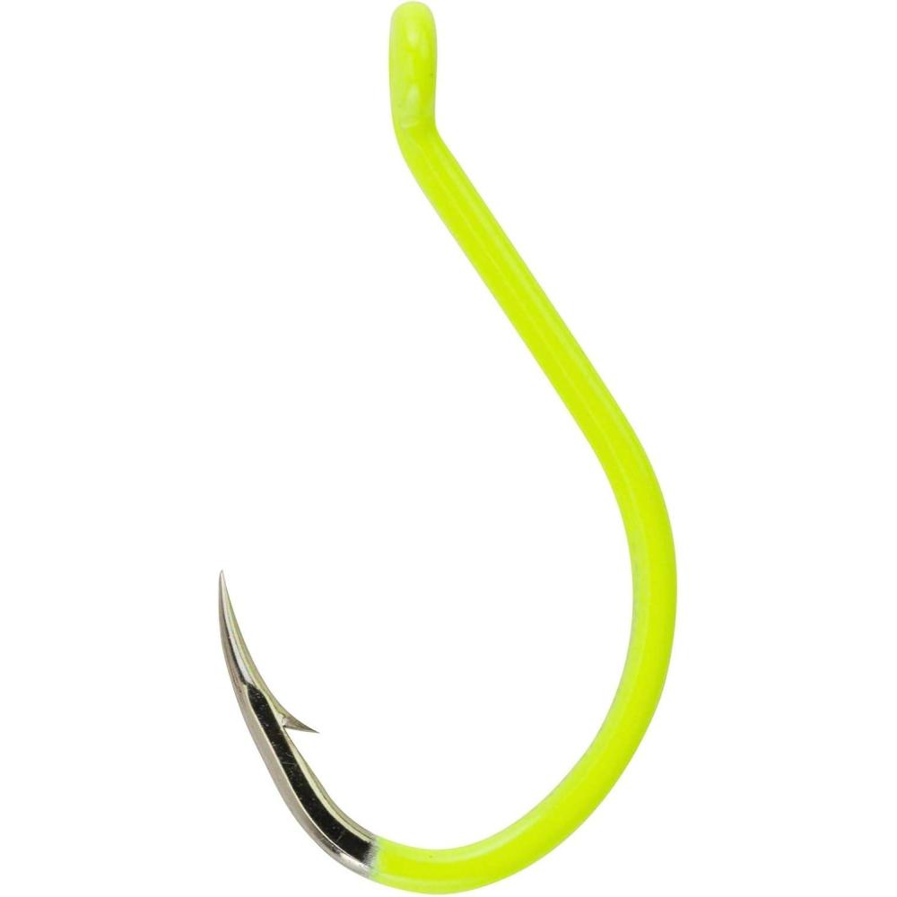 imageBerkley Fusion19 Wide Gap Live Bait Hooks Size 4 Fishing Hooks Needle Point with SlickSet Coating for Easy Penetration Forged for Added StrengthChartreuse