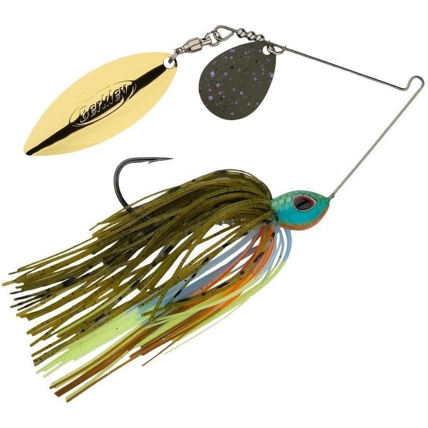 imageBerkley Power Blade Compact Fishing SpinnerbaitsGill SpawnGreen Pumpkin Gold