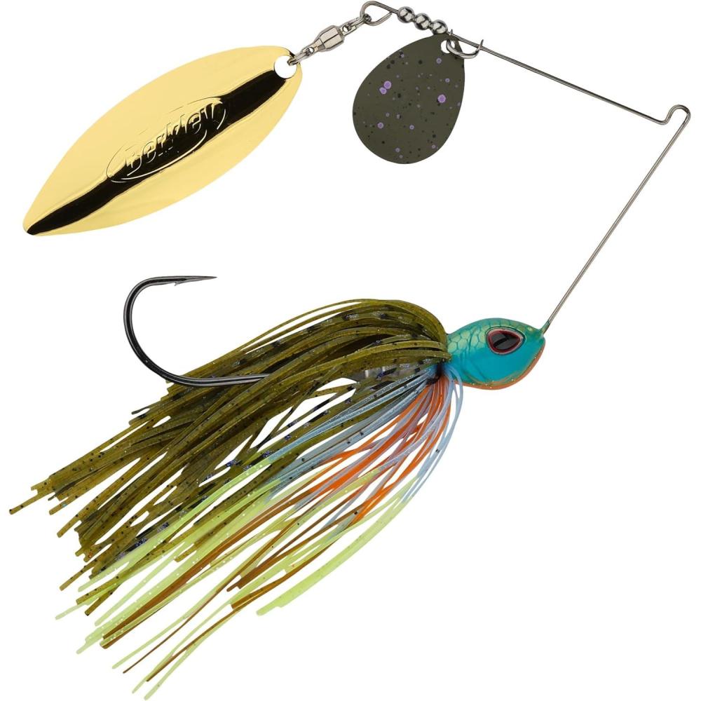 imageBerkley Power Blade Standard Fishing SpinnerbaitsGill SpawnGreen Pumpkin Gold