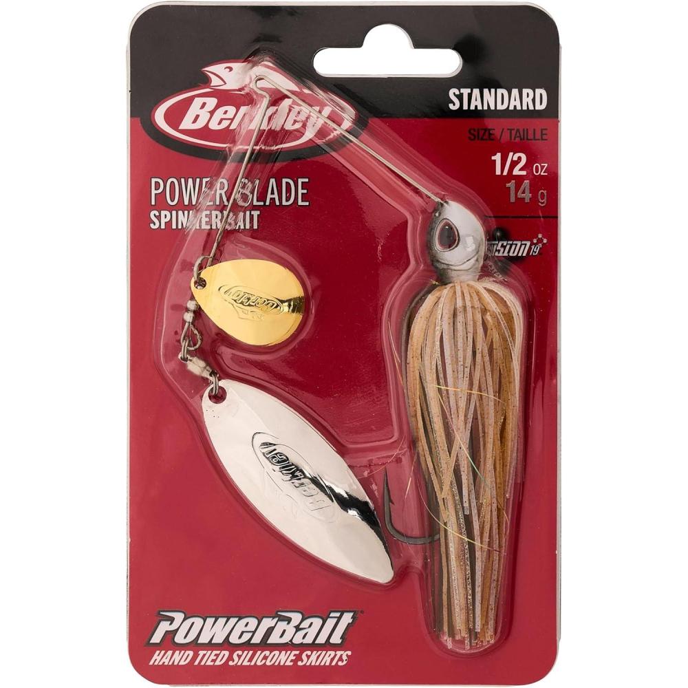imageBerkley Power Blade Standard Fishing SpinnerbaitsHerringGold Silver