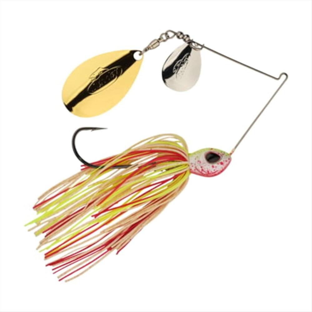 imageBerkley Power Blade Standard Fishing SpinnerbaitsWhite ChartreuseGold