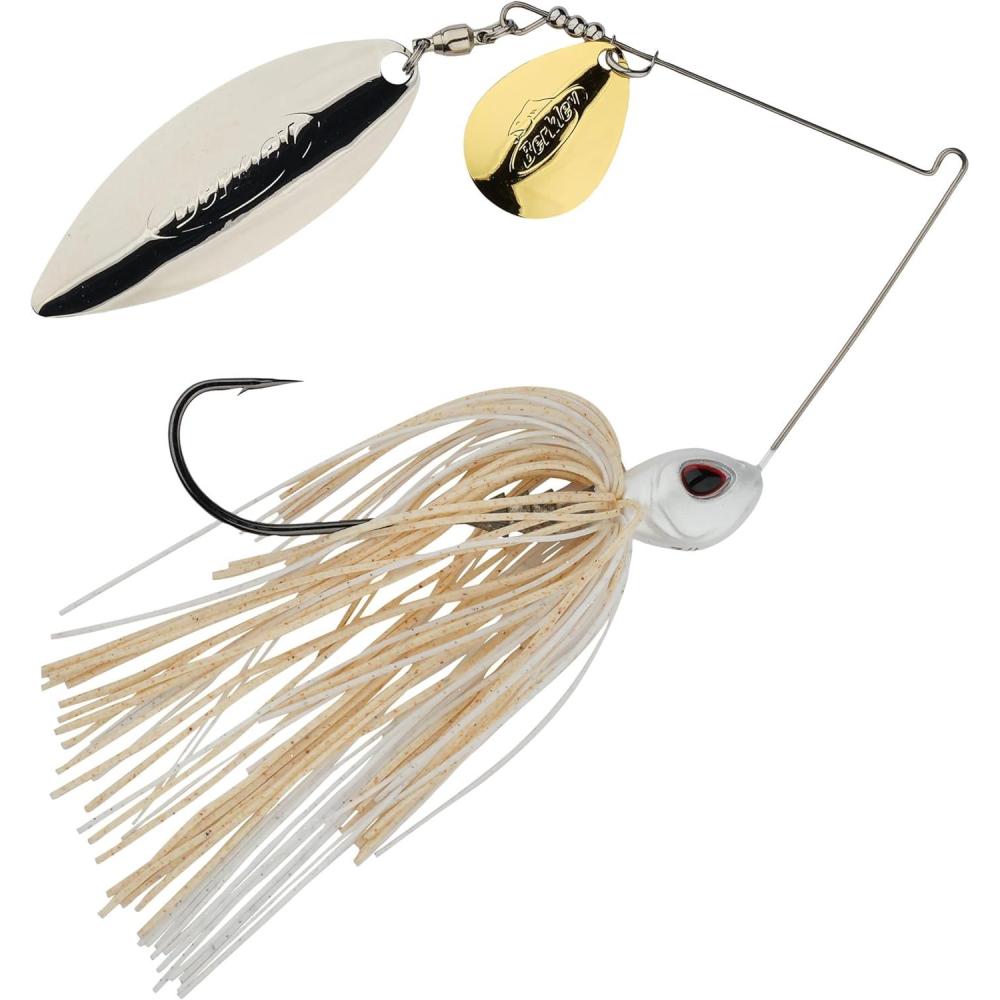 imageBerkley Power Blade Standard Fishing SpinnerbaitsWhiteGold Silver