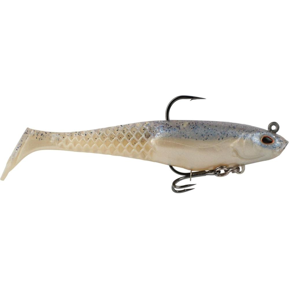 imageBerkley PowerBait Saltwater PreRigged Cullshad Fishing Soft BaitChrome Flash