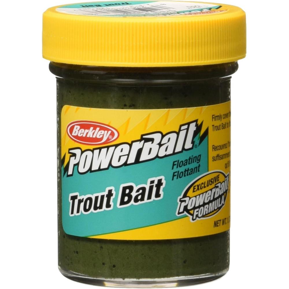 imageBerkley PowerBait Trout Fishing Dough BaitGreen Pumpkin