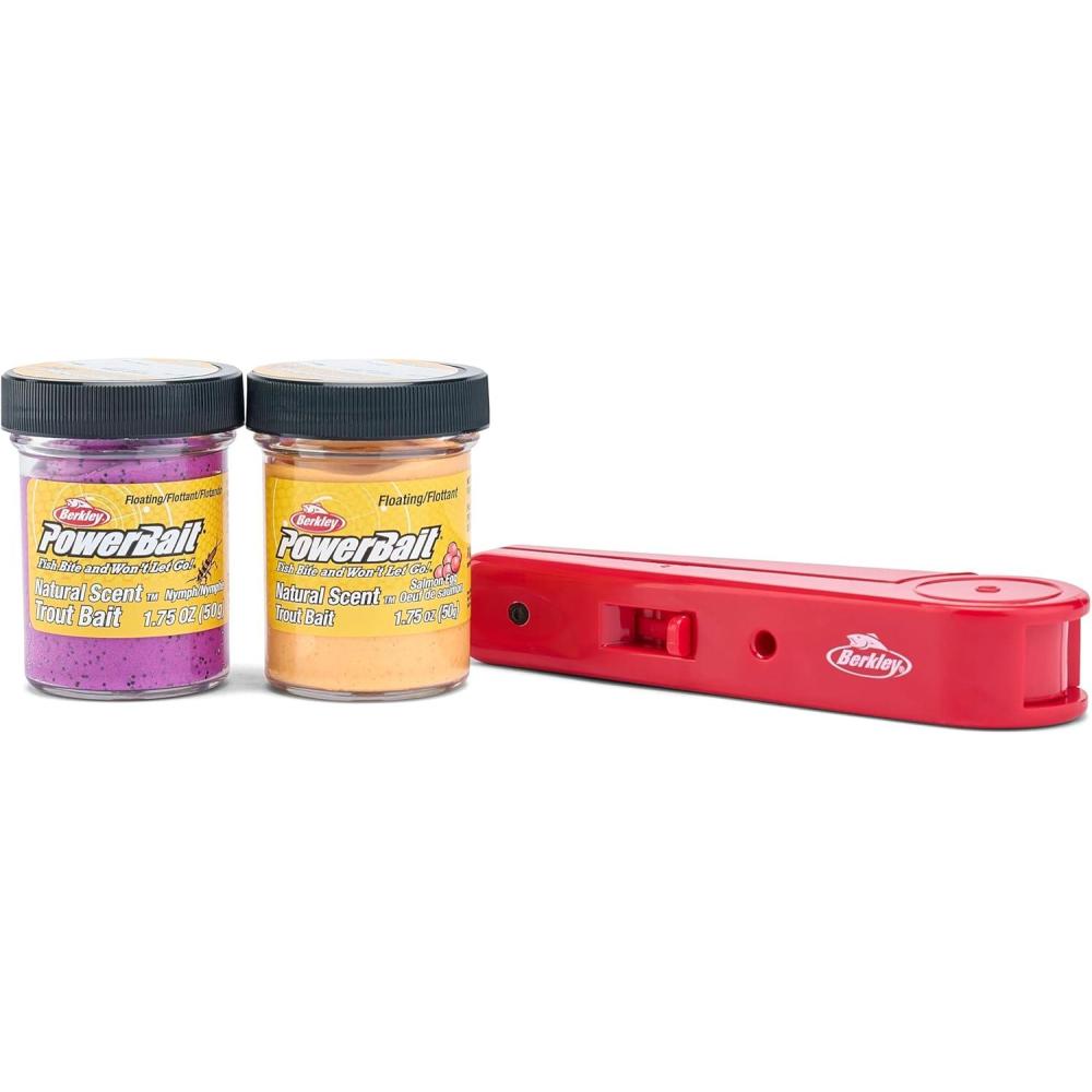 imageBerkley PowerBait Trout Fishing Dough BaitPeach Grape Multipack