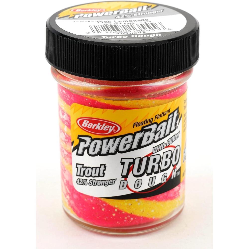 imageBerkley PowerBait Trout Fishing Dough BaitPink Lemonade Glitter