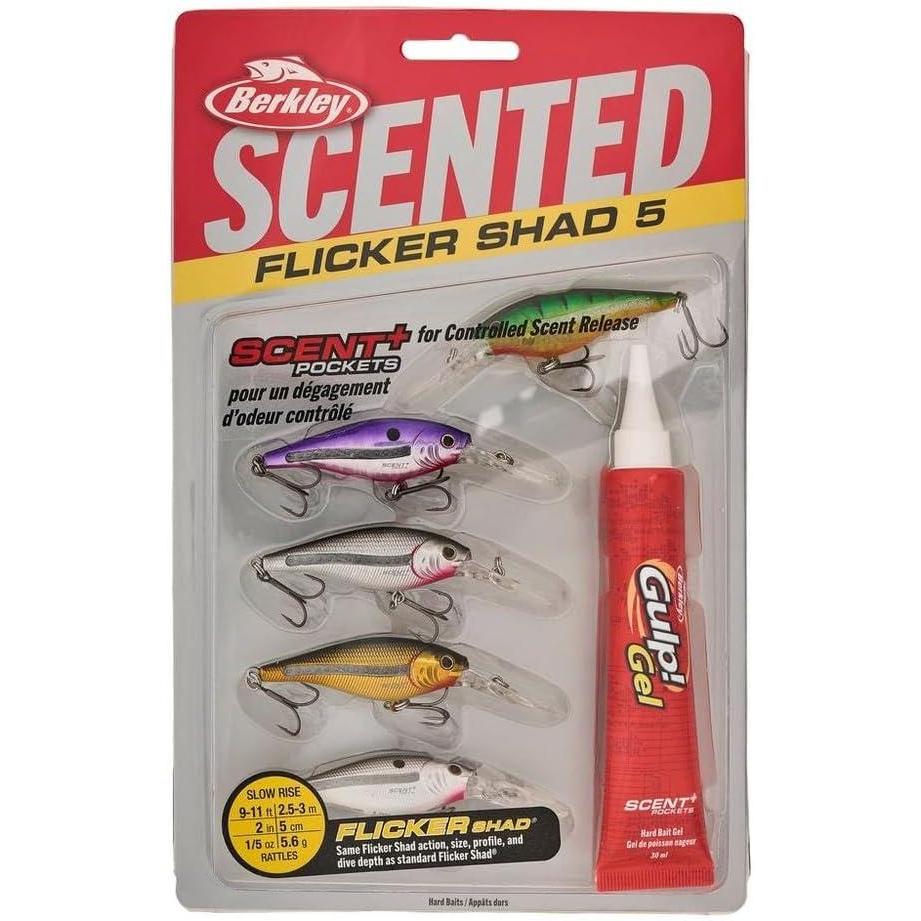 imageBerkley Scented Flicker Shad Fishing Hard BaitBaitfish Assorted Pack