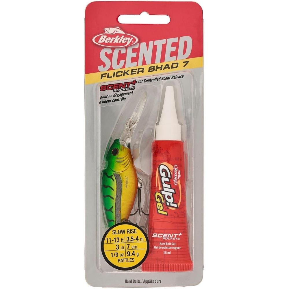 imageBerkley Scented Flicker Shad Fishing Hard BaitSlick Firetiger