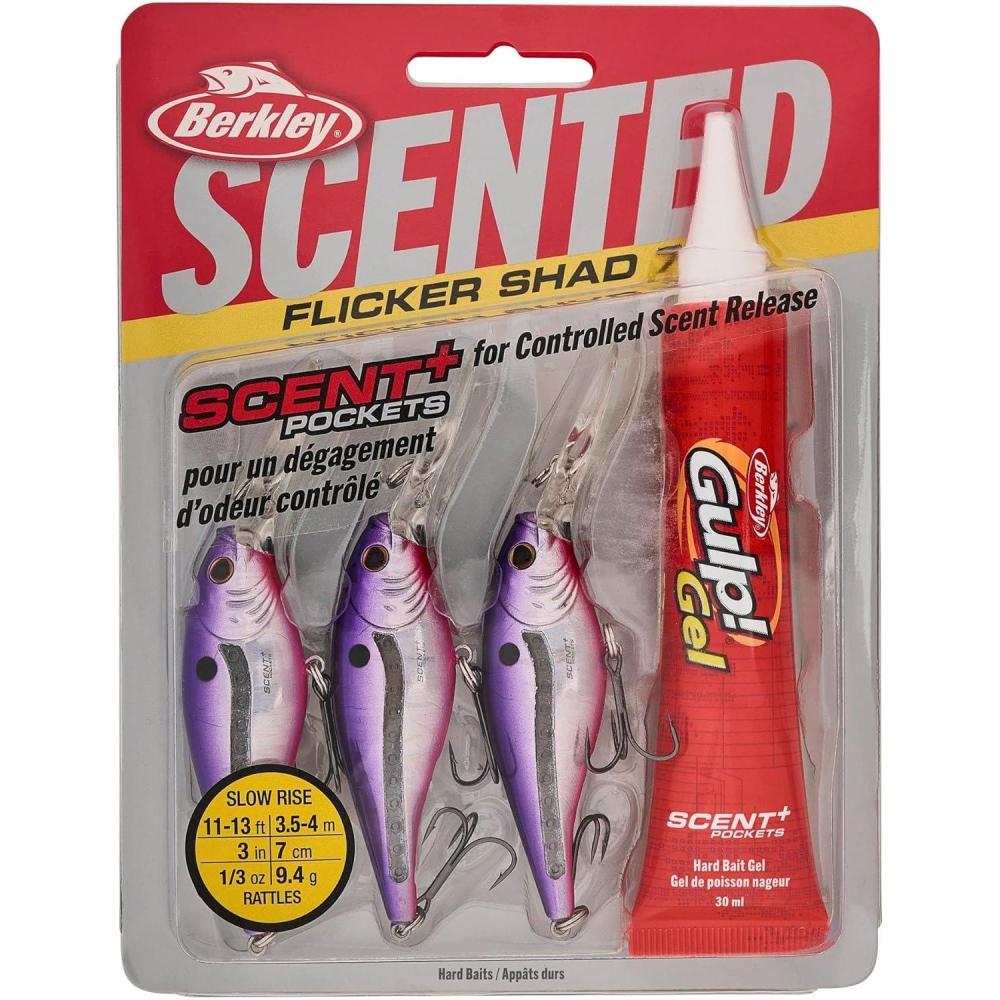imageBerkley Scented Flicker Shad Fishing Hard BaitSlick Purple Candy Pro Pack