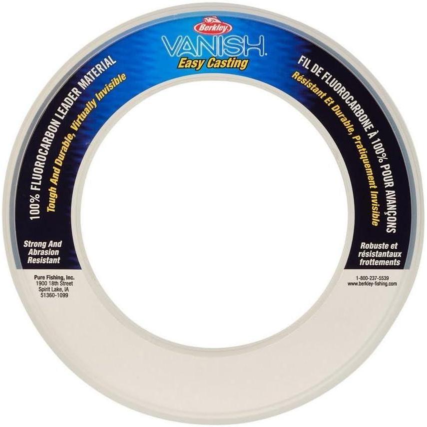 imageBerkley Vanish Fluorocarbon Fishing LineLeader MaterialClear Leader Coil