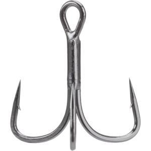 Berkley Fusion19 Wide Gap Live Bait Hooks, Size 4 Fishing Hooks, Needle Point with SlickSet Coating for Easy Penetration, Forged for Added Strength(Black Nickel)