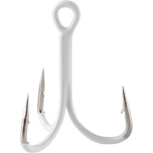Berkley Fusion19 Wide Gap Live Bait Hooks, Size 4 Fishing Hooks, Needle Point with SlickSet Coating for Easy Penetration, Forged for Added Strength(White)
