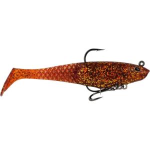 Berkley PowerBait Saltwater Pre-Rigged Cullshad Fishing Soft Bait(Root Beer Gold)