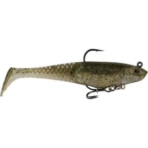 Berkley PowerBait Saltwater Pre-Rigged Cullshad Fishing Soft Bait(Silver Flash)