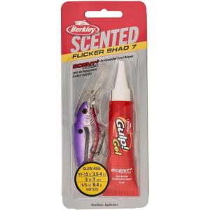 Berkley Scented Flicker Shad Fishing Hard Bait(Slick Purple Candy)