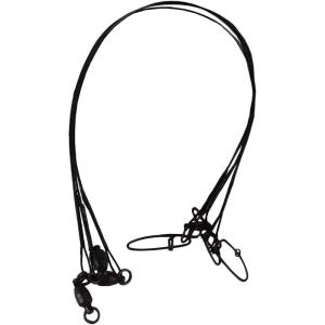 Berkley Wire-Wound Steelon Leaders 6″ Length, 30 lb Line Tested, Black, Per 3