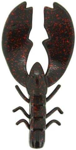 imageBerkley Chigger Craw PowerBait 4in 10cm Model PBBCHC4BLRBlack Red Fleck
