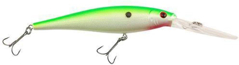 imageBerkley Flicker Minnow Fishing Lure Chartreuse Pearl 12 oz 4 12in 11cm Crankbaits Realistic Minnow Profile Sharp Dive Curve Gets to Fish Quickly Equipped with Fusion19 Hook