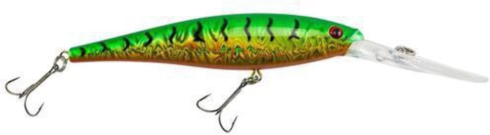 imageBerkley Flicker Minnow Fishing Lure Slick Firetiger 316 oz 1 78in 5cm Crankbaits Realistic Minnow Profile Sharp Dive Curve Gets to Fish Quickly Equipped with Fusion19 Hook